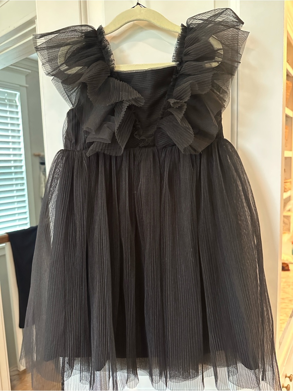 H&M Black Ruffle Tulle Party Dress for Girls